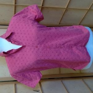 St. Michael from Mark's and Spencer  pink button down blouse size 8